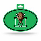 Marshall University Thundering Herd - Full Color Oval Sticker