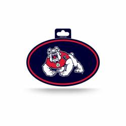 Fresno State University Bulldogs - Full Color Oval Sticker