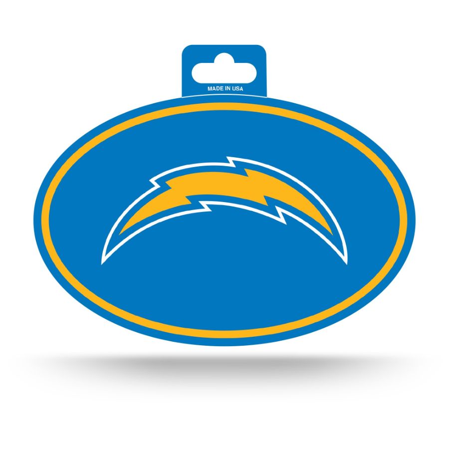 Los Angeles Chargers 2020 Logo - Full Color Oval Sticker