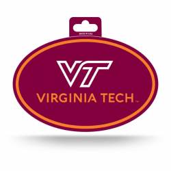 Virginia Tech Hokies - Full Color Oval Sticker