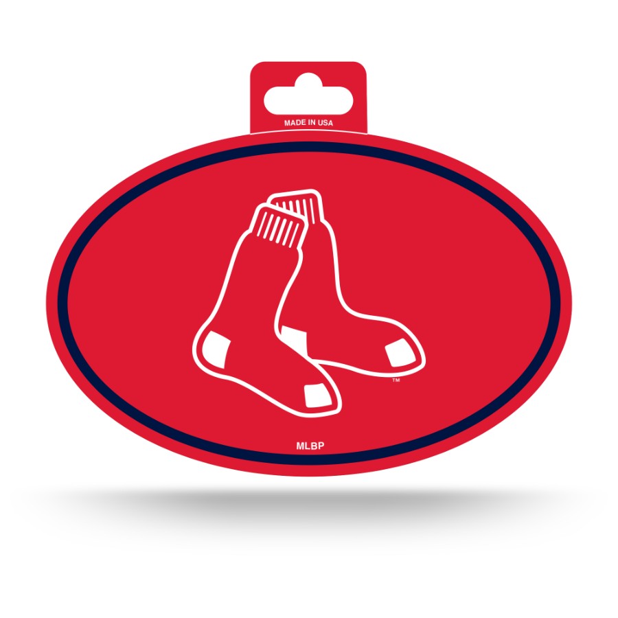 Boston Red Sox Full Color Oval Sticker at Sticker Shoppe