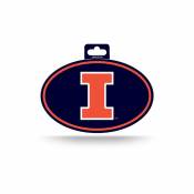 University Of Illinois Fighting Illini - Full Color Oval Sticker