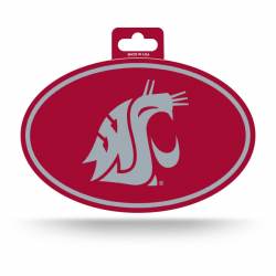 Washington State University Cougars - Full Color Oval Sticker