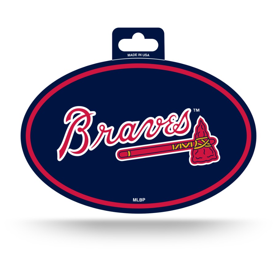 Atlanta Braves Full Color Oval Sticker at Sticker Shoppe