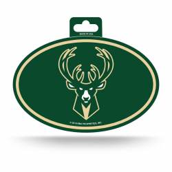 Milwaukee Bucks - Full Color Oval Sticker