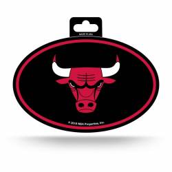 Chicago Bulls - Full Color Oval Sticker