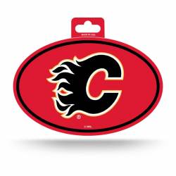 Calgary Flames - Full Color Oval Sticker