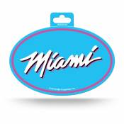 Miami Heat Blue Flame - Full Color Oval Sticker