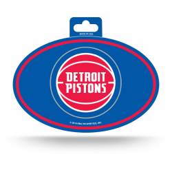 Detroit Pistons - Full Color Oval Sticker