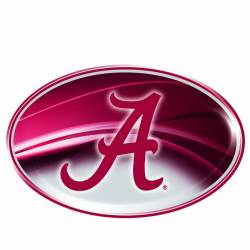 University of Alabama Crimson Tide - Metallic Oval Sticker