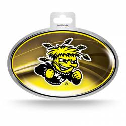 Wichita State University Shockers - Metallic Oval Sticker