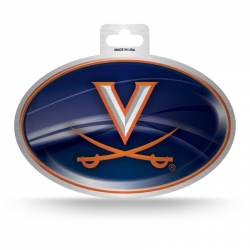 University Of Virginia Cavaliers - Metallic Oval Sticker