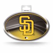 San Diego Padres 2020 Logo - Metallic Oval Sticker