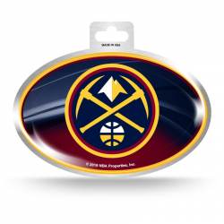 Denver Nuggets - Metallic Oval Sticker