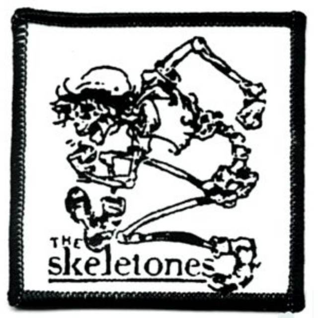 The Skeletones Logo - Embroidered Iron-On Patch