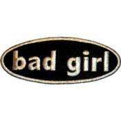 Bad Girl - Embroidered Iron-On Patch
