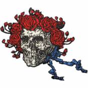 The Grateful Dead Skull & Roses - Embroidered Iron-On Patch