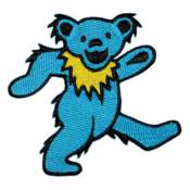 The Grateful Dead Blue Dancing Medium Bear - Embroidered Iron-On Patch