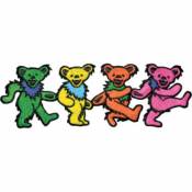 The Grateful Dead Dancing Bears Medium - Embroidered Iron-On Patch