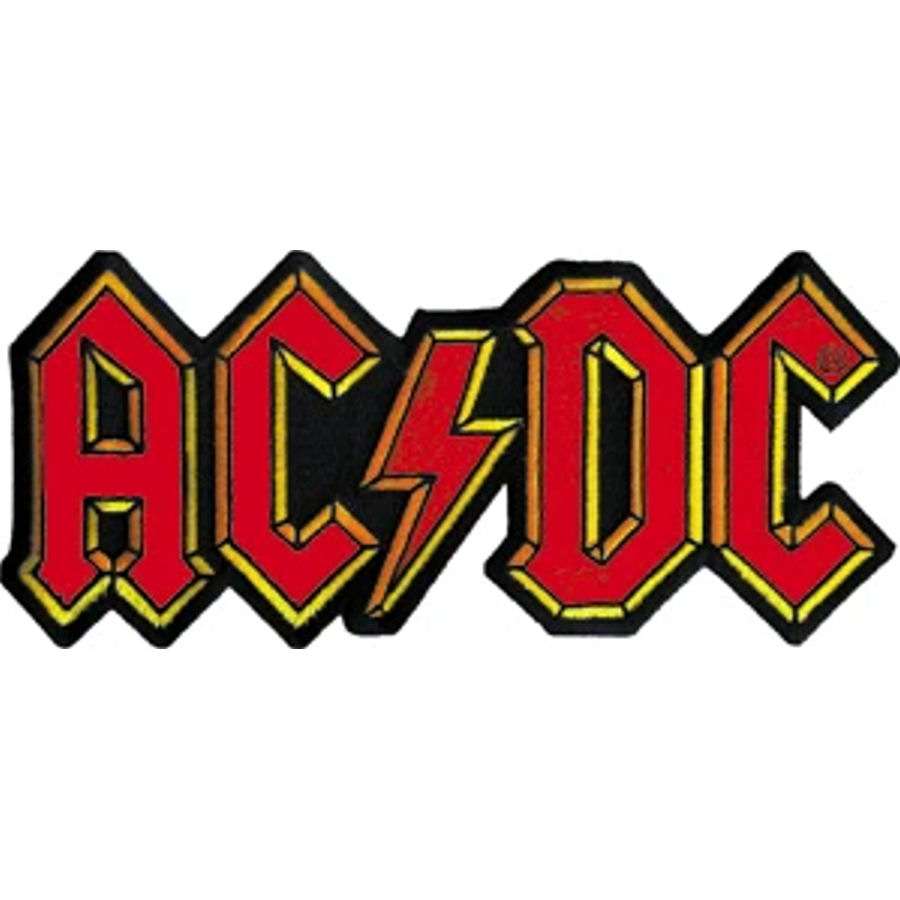 AC/DC Large Jacket Logo - Embroidered Iron-On Patch at Sticker Shoppe