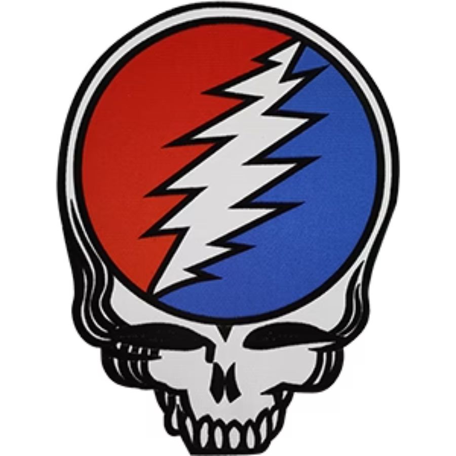 The Grateful Dead Steal Your Face Large Oversized - Embroidered Iron-On Patch