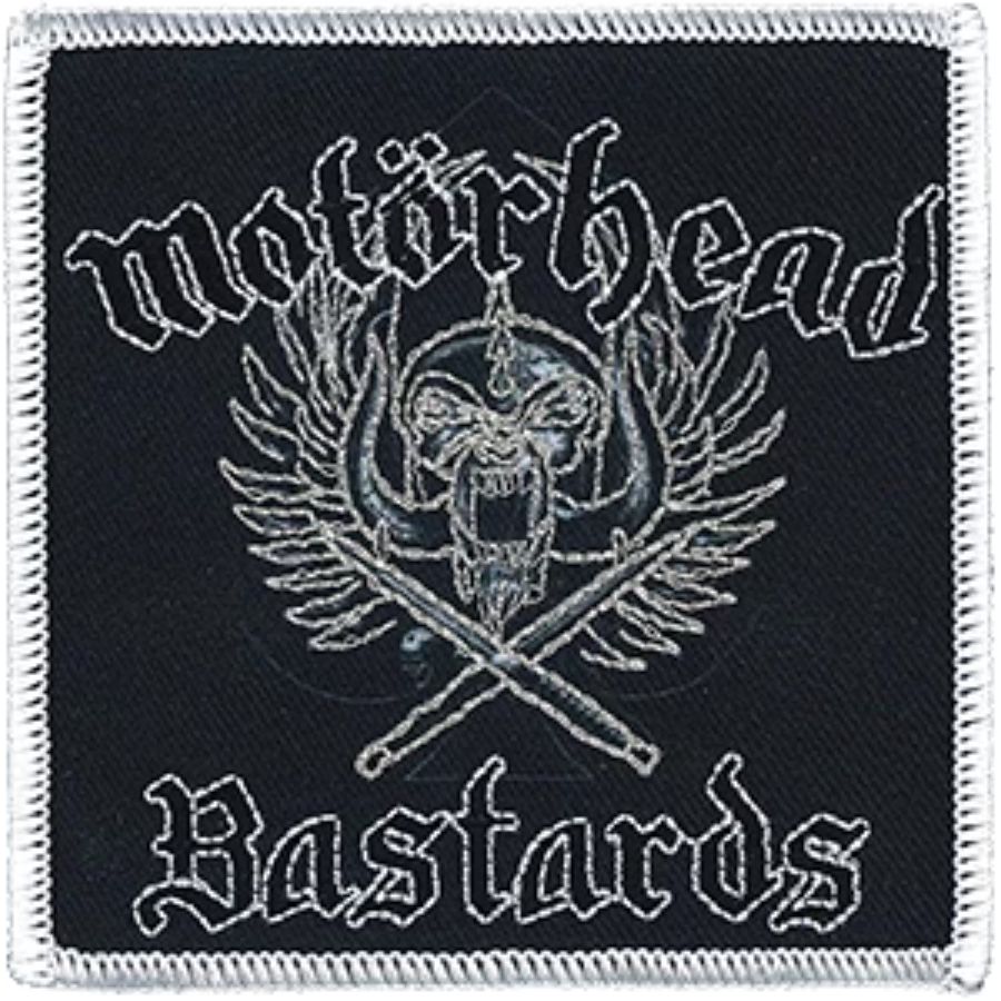 REGEN Men's Black Button-Up Work Shirt With MOTORHEAD Embroidered Patch - Metal Punk Rock Style