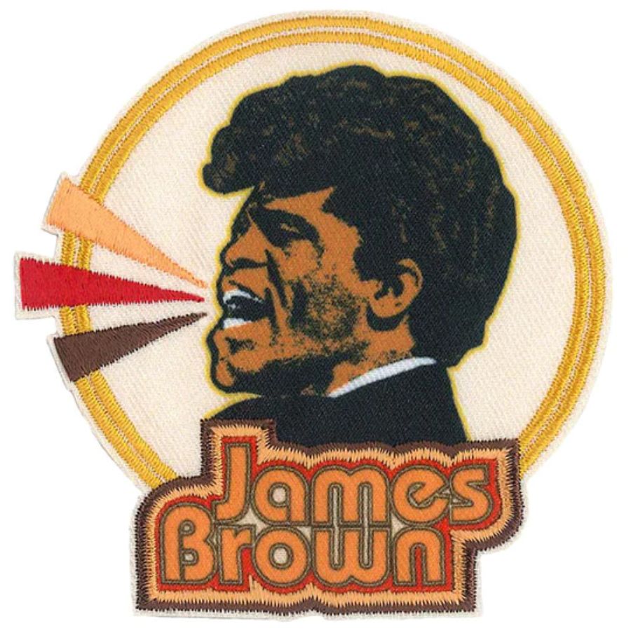 James Brown Singing Circle - Embroidered Iron-On Patch