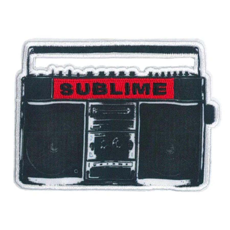 Sublime Boom Box - Embroidered Iron-On Patch at Sticker Shoppe