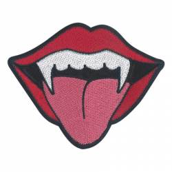 Vampire Bite - Embroidered Iron-On Patch