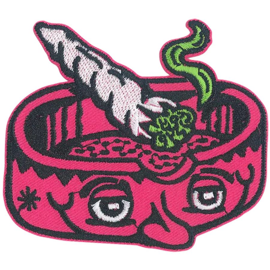 Killer Acid Ashtray Embroidered IronOn Patch at Sticker Shoppe