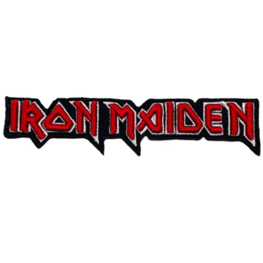 Iron Maiden Logo Raised 3D - Embroidered Iron-On Patch at Sticker Shoppe