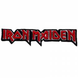 Iron Maiden Logo Raised 3D - Embroidered Iron-On Patch