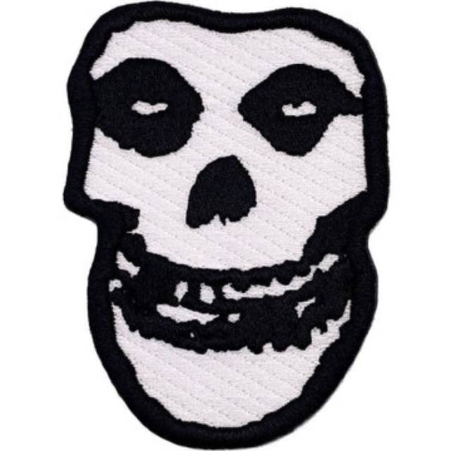 The Misfi Skull Raised 3D - Embroidered Iron-On Patch