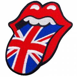The Rolling Stones UK Tongue - Embroidered Iron-On Patch