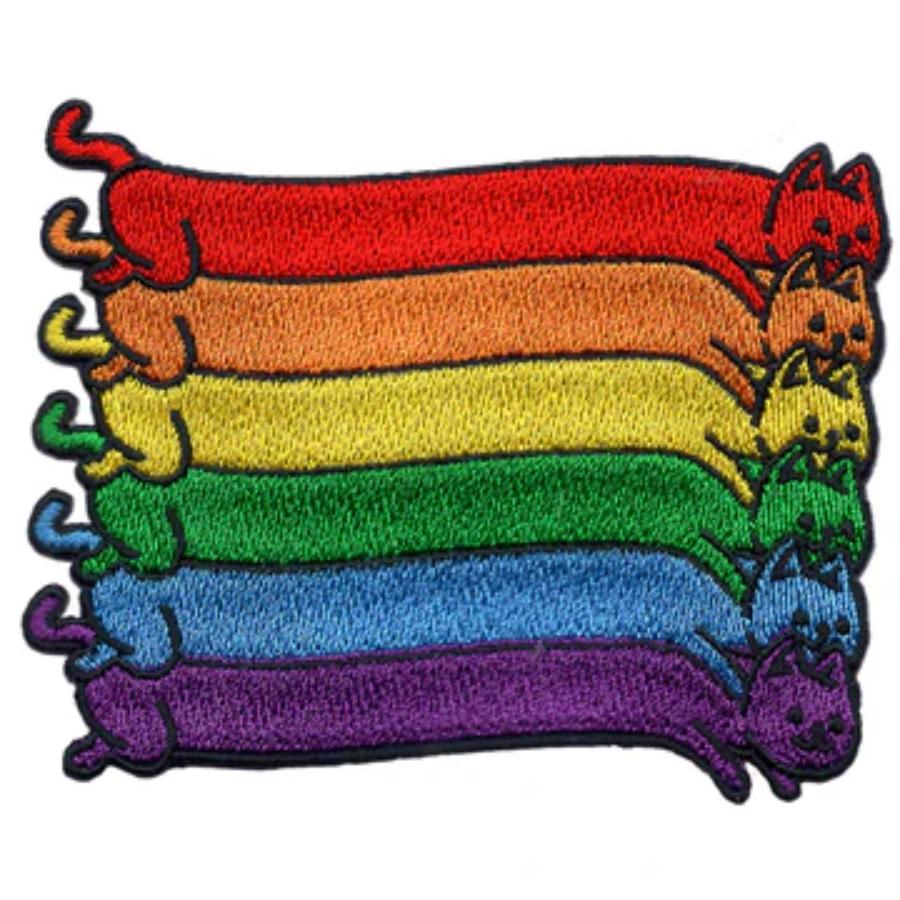 Tobe Fonseca Rainbow Cats - Embroidered Iron-On Patch