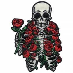 Tobe Fonseca Rose Skeleton - Embroidered Iron-On Patch