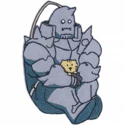 Fullmetal Alchemist Brotherhood Al with Cat - Embroidered Iron-On Patch
