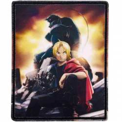 Fullmetal Alchemist Brotherhood Ed & Al Triumphant - Embroidered Iron-On Patch
