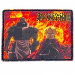 Fullmetal Alchemist Brotherhood Walking From Fire - Embroidered Iron-On Patch