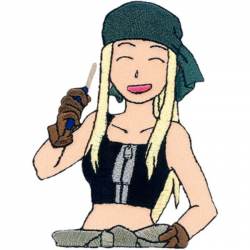 Fullmetal Alchemist Brotherhood Winry - Embroidered Iron-On Patch