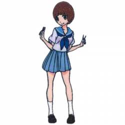 Kill La Kill Mako - Embroidered Iron-On Patch