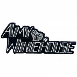 Amy Winehouse Hearts Logo - Embroidered Iron-On Patch