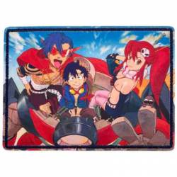 Gurren Lagann Silly Team Pose - Embroidered Iron-On Patch