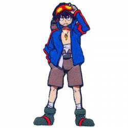 Gurren Lagann Simon - Embroidered Iron-On Patch