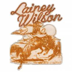 Lainey Wilson Cowgirl - Embroidered Iron-On Patch