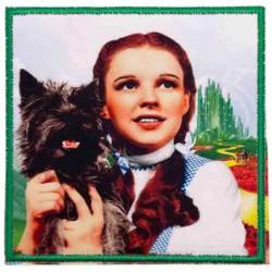The Wizard of Oz Dorothy & Toto - Embroidered Iron-On Patch