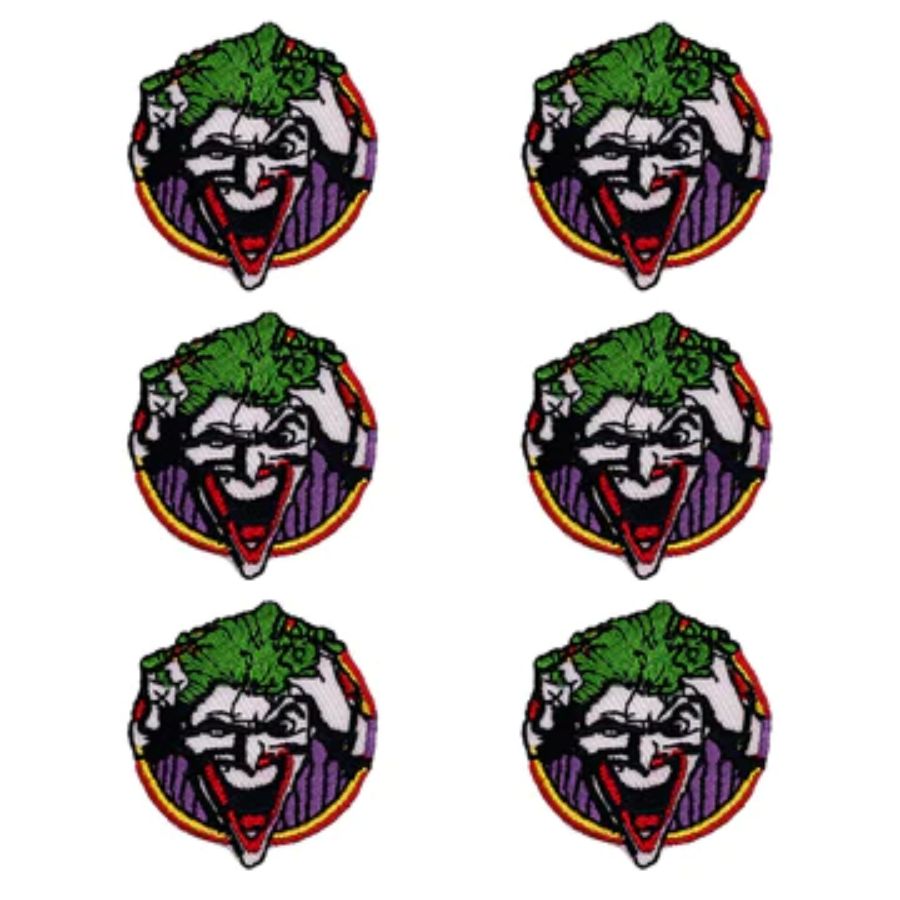 DC Comics Originals Joker Set of 6 Mini Embroidered IronOn Patches