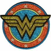 DC Comics Originals Wonder Woman Shield Gold - Embroidered Iron-On Patch