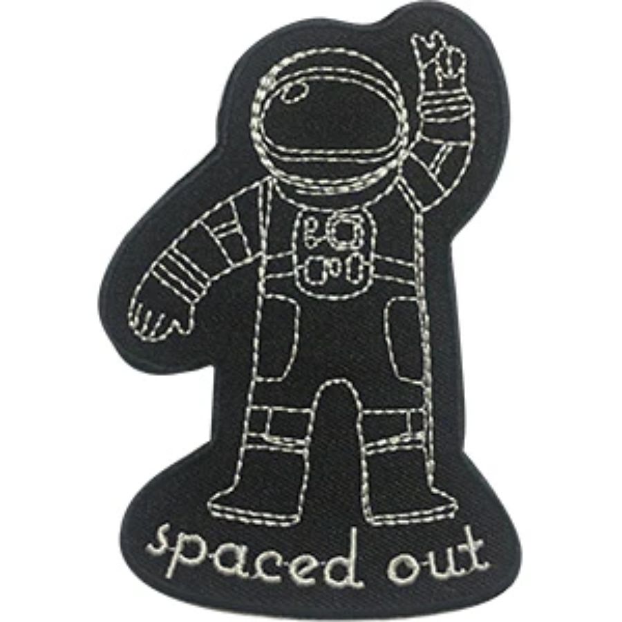 Spaced Out Astronaut - Embroidered Iron-On Patch at Sticker Shoppe