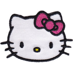 Hello Kitty Head Shot Mini - Embroidered Patch at Sticker Shoppe